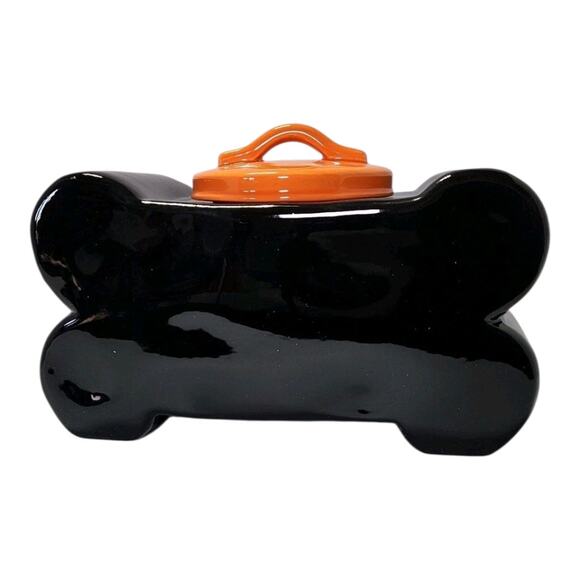 Rae Dunn Halloween Dog Bone Ceramic Canister - Picture 3 of 5